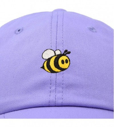 Baseball Caps Bumble Bee Baseball Cap Dad Hat Embroidered Womens Girls - Lavender - CV18W6ELUX8