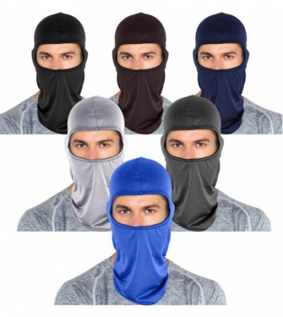 Balaclavas 6 Pieces UV Sun Protection Balaclava Full Face Mask Winter Windproof Ski Mask for Outdoor Motorcycle Cycling - C31...