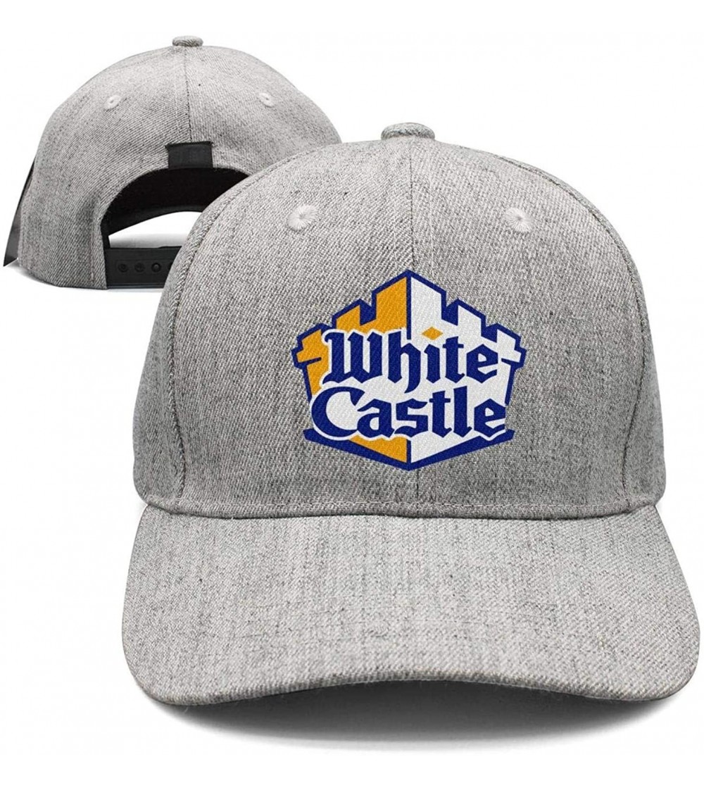 Baseball Caps Adjustable Unisex White-Castle-Logo- Cap Plain Trucker Hat - C918QN580R2