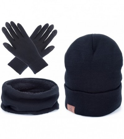 Skullies & Beanies Unisex Winter Warm Beanie Hat - Black - CS18959ER5I