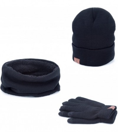 Skullies & Beanies Unisex Winter Warm Beanie Hat - Black - CS18959ER5I