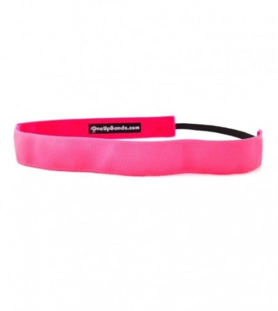 Headbands Women's Solid Neon Pink One Size Fits Most Pink - Pink - CP11K9XFGQN