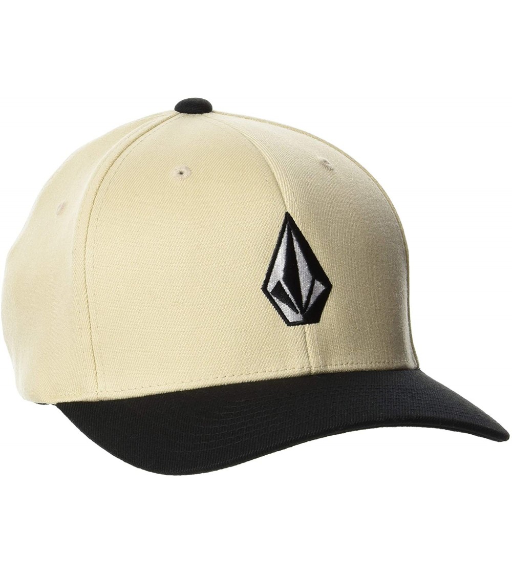 Baseball Caps Men's Full Stone Six Panel Xfit Flexfit Hat - Almond - C518Z589HED
