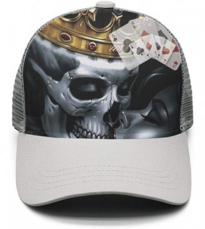Baseball Caps Snapback Trucker Hats Kiribati Flag Unisex Adjustable Fashion Baseball Caps - King Skull Crown-1 - CY18S0UDK04