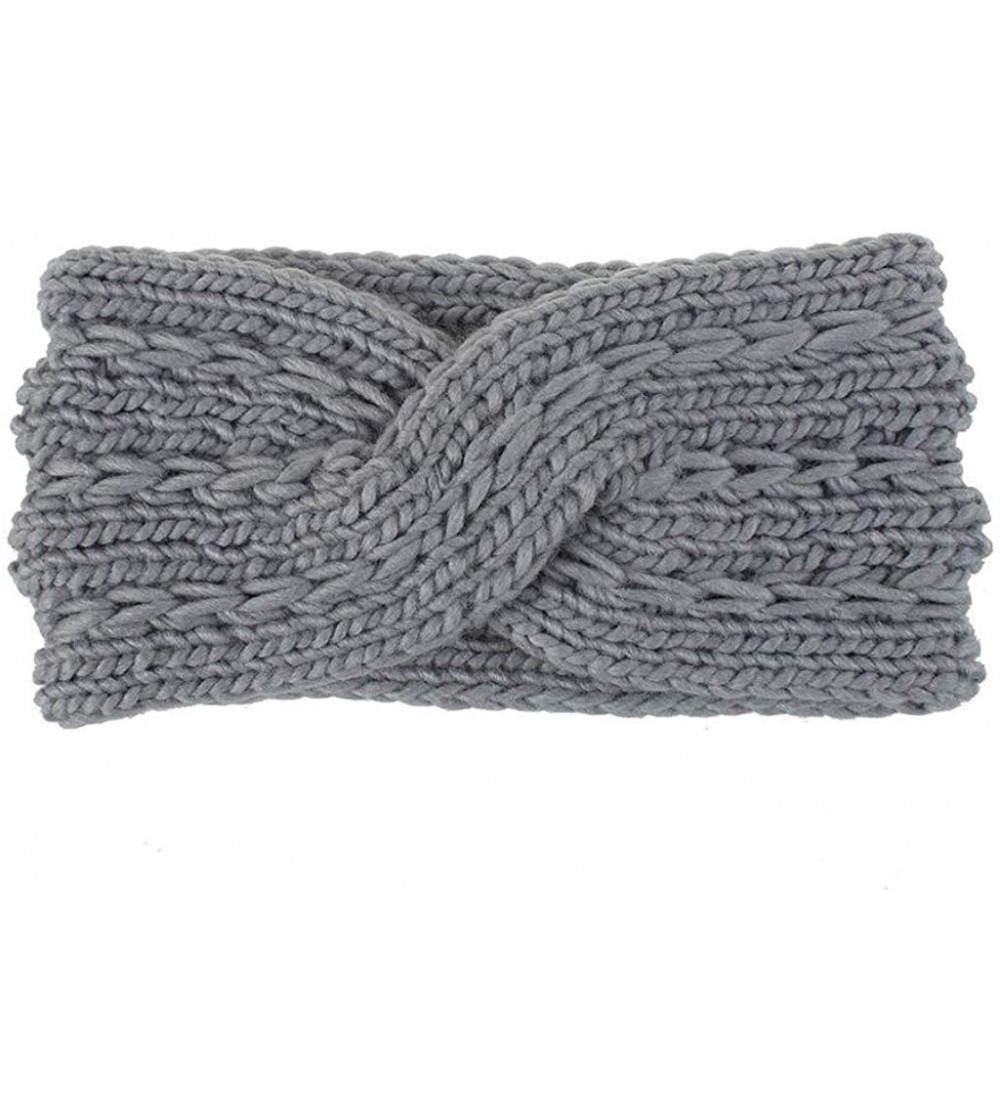 Women Twist Crochet Knitted Headband Winter Knotted Headbands Turban ...