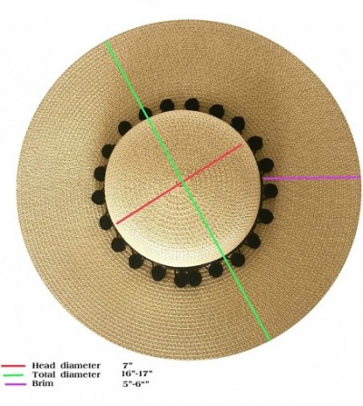 Sun Hats Bride-Floopy-Hat - Natural/Black - CD18EZH0H8L