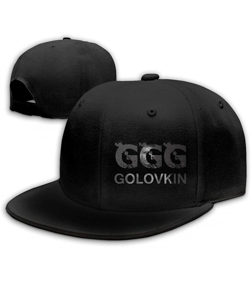 Baseball Caps Men&Women Baseball Hat Gennady Golovkin GGG Baseball Cap Black - Black - C718KZS88HO