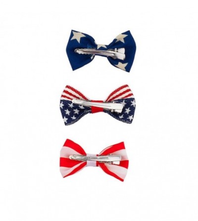 Headbands July 4th Independence Day Patriotic Bow Pack (3pc) - 0 - CA12FOXWY8Z