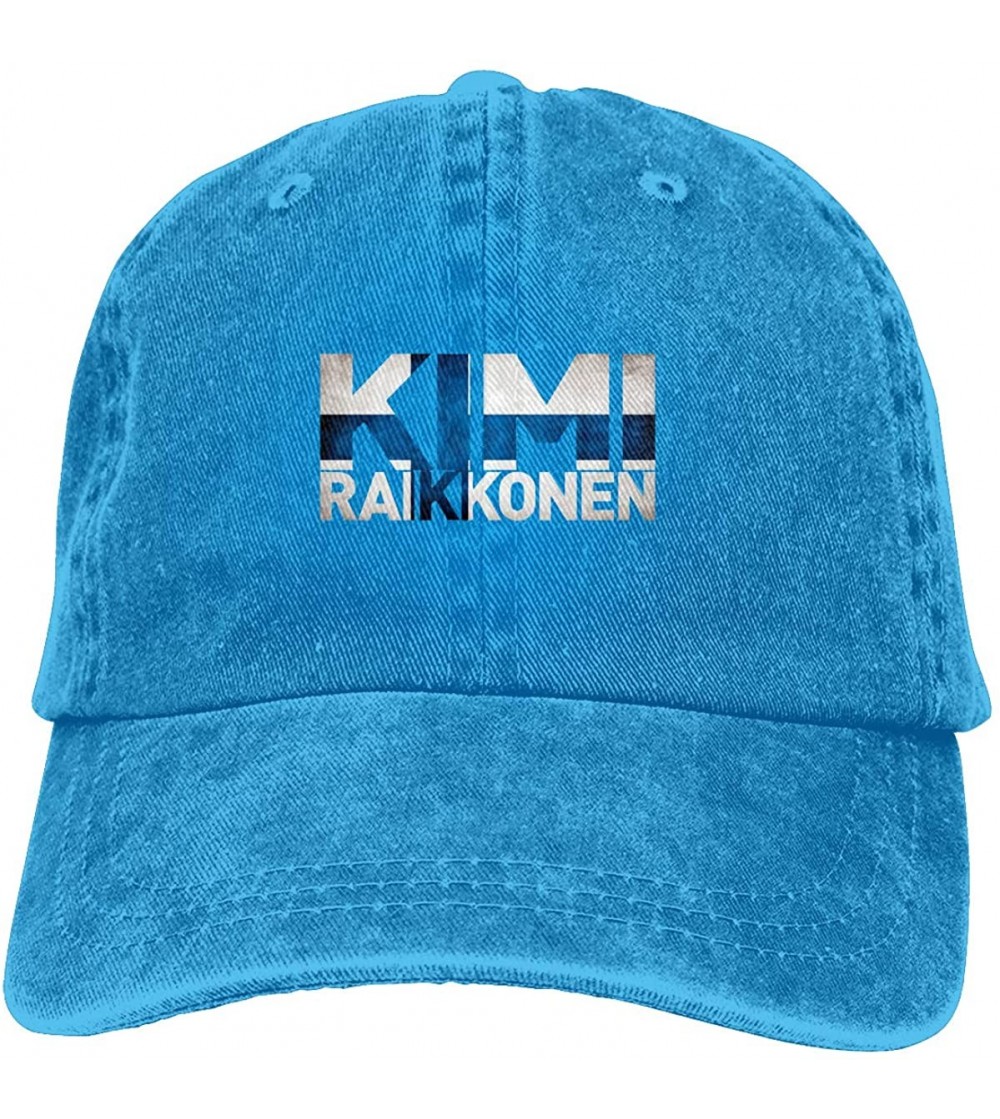 Baseball Caps Kimi Raikkonen Sports Denim Cap Adjustable Snapback Casquettes Unisex Plain Baseball Cowboy Hat Black - Blue - ...