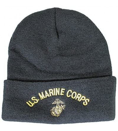 Skullies & Beanies U.S. Marine Corps Knit Cap (Watch Cap)- Black- OS - C111SGZY59P