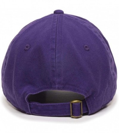 Baseball Caps Peace Sign Baseball Cap Embroidered Cotton Adjustable Dad Hat - Purple - CI18RKAX2L5