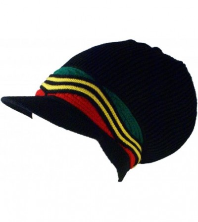 Skullies & Beanies Rasta Knit Tam Hat Dreadlock Cap. Multiple Designs and Sizes. - CJ11YIYGXQV