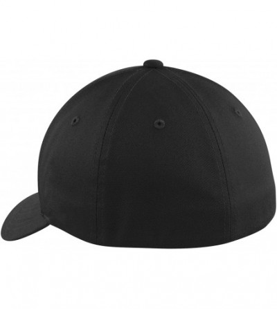 Baseball Caps Flexfit Cotton Twill Cap. C813 - Black - CL183IILQED