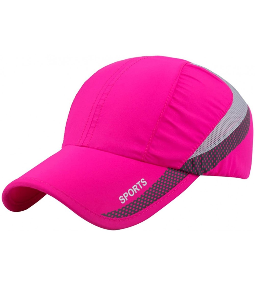 Baseball Caps Unisex Summer Running Cap Quick Dry Mesh Outdoor Sun Hat Stripes Lightweight Breathable Soft Sports Cap - C-pin...