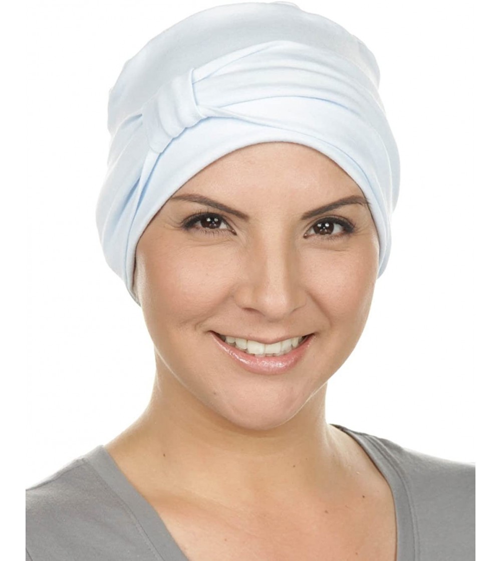 Headbands Double Layered Comfort Cotton Chemo Sleep Cap & Headband Beanie Hat Turban for Cancer - CG11BFKFU6F