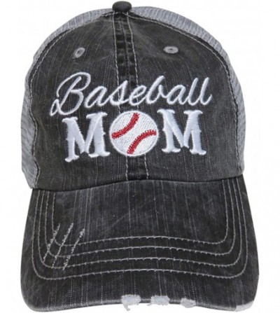 Embroidered Sports Distressed Trucker Baseball