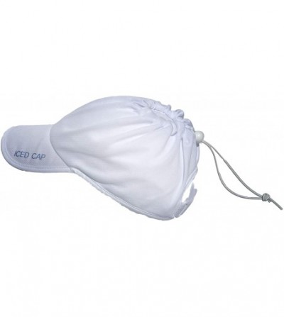 Baseball Caps Cooling Hat For Ice - 4.0- White With White Trim - CH18Q2CEAMY