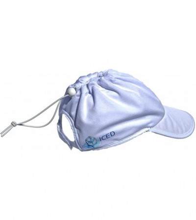 Baseball Caps Cooling Hat For Ice - 4.0- White With White Trim - CH18Q2CEAMY