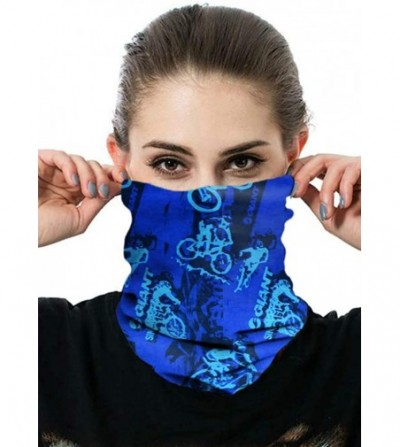 Balaclavas Unisex Multifunctional Seamless Bandana Face Mask Neck Gaiter Headwear Tube Mask Scarf - Blue 3 - C51905M8DR8
