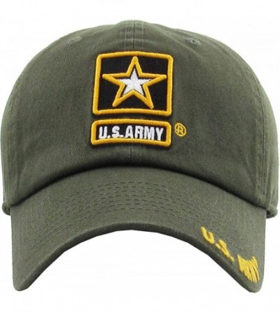 Baseball Caps US Army Official Licensed Premium Quality Only Vintage Distressed Hat Veteran Military Star Baseball Cap - C518...