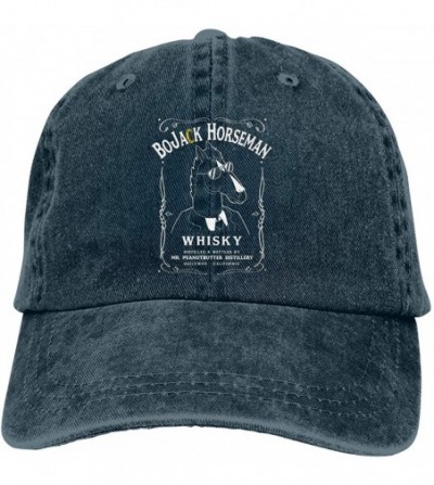 Baseball Caps BoJack-Horseman-Whiskey Unisex Baseball Cap Funny Travel Cowboy Hat - Navy - C618Y40UQIE