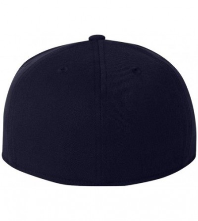 Baseball Caps Flexfit Flat Bill Cap - Dark Navy - CN113GJN6Z5