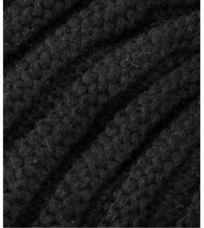 Skullies & Beanies Evony Womens Ribbed Pom Beanie Hat with Warm Fleece Lining - One Size - Black - C5187NGIYCX