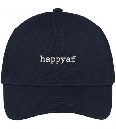 Baseball Caps Happyaf Embroidered 100% Cotton Adjustable Cap - Navy - CT12IZK0XFZ