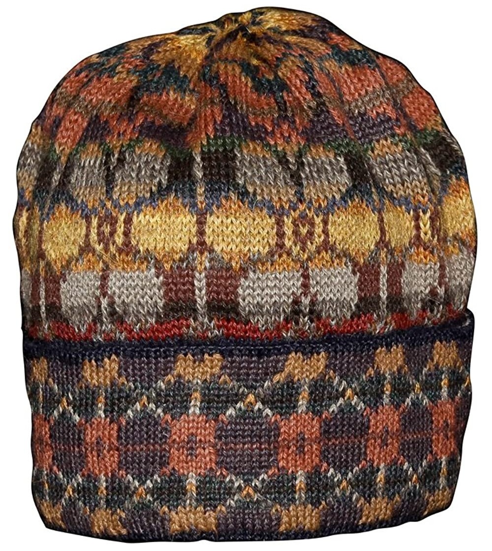 Skullies & Beanies Women's 100% Alpaca Wool Hat Knit Unisex Beanie Winter Seasons - Autumn Yellow - CA11JUX3629