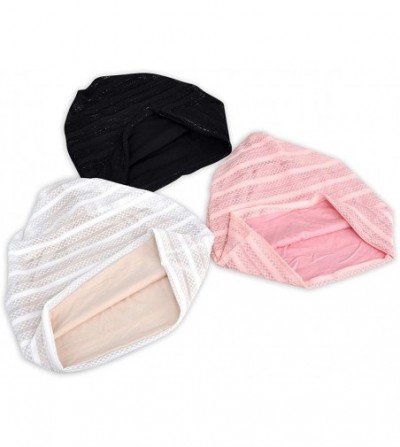 Skullies & Beanies Women's Baggy Slouchy Beanie Chemo Cap for Cancer Patients - 2 Pack Black & Light Pink - CM18WI4H4XS