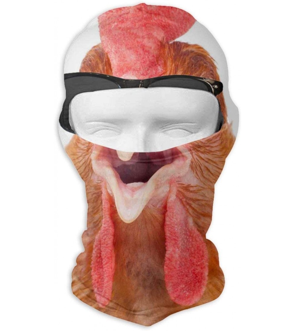 Balaclavas Chicken Sunglasses Winter Ski Mask Balaclava Hood - Wind-Resistant Face Mask - C518LTL2X4R