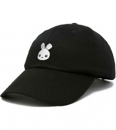 Baseball Caps Cute Bunny Dad Hat Cotton Twill Baseball Cap Embroidered Design - Black - CN180TKTDM3