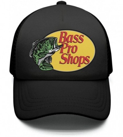 Baseball Caps Street Dancing Adjustable Mesh Unisex Fishing-Fish-Bass-Pro-Shops-Logo-Trucker Hat Caps - Fishing Fish Bass-40 ...