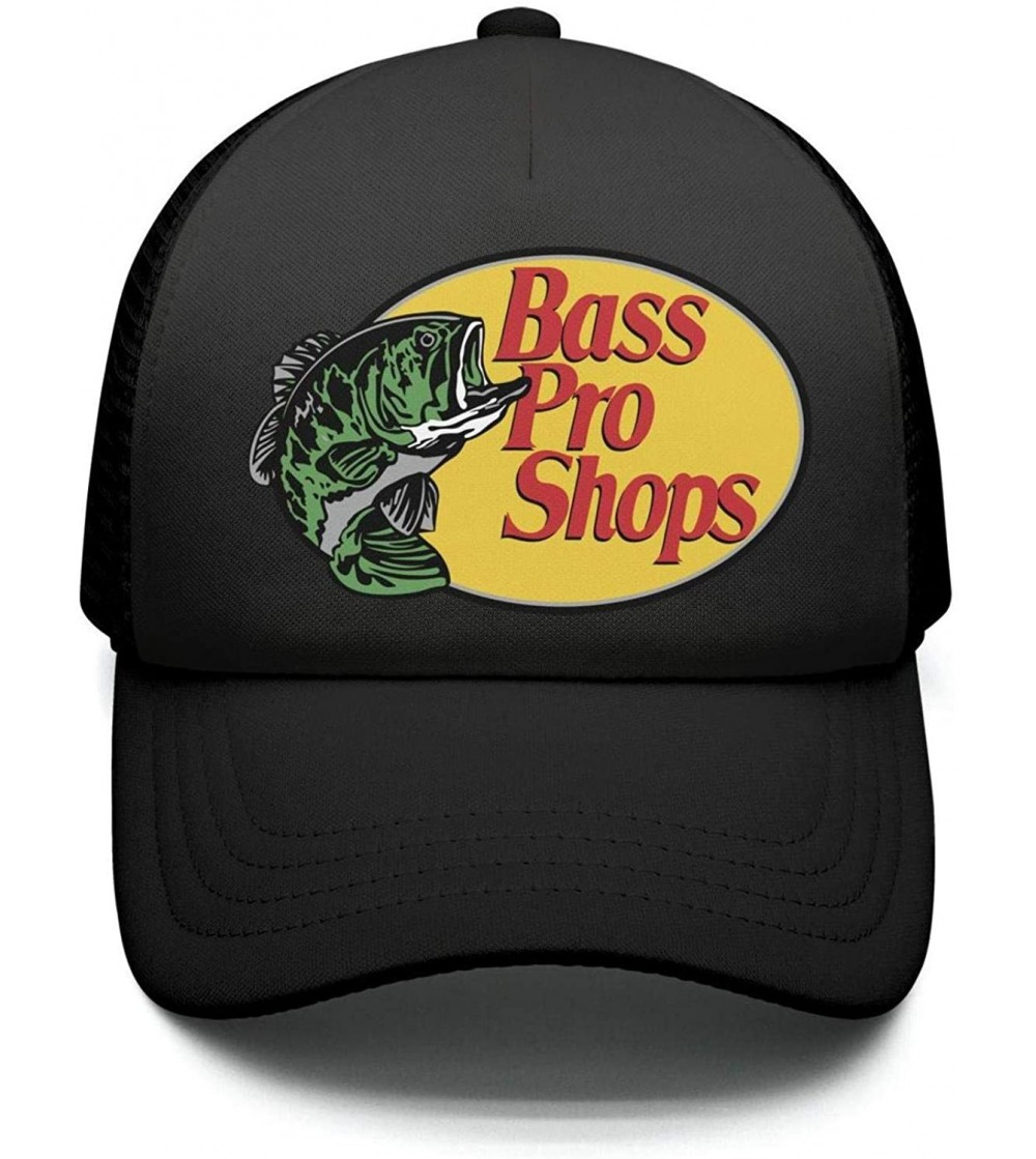 Baseball Caps Street Dancing Adjustable Mesh Unisex Fishing-Fish-Bass-Pro-Shops-Logo-Trucker Hat Caps - Fishing Fish Bass-40 ...