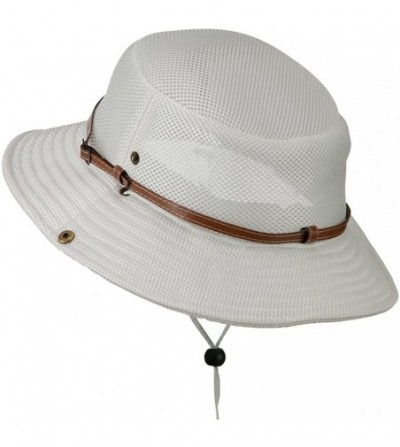 Sun Hats Big Size Deluxe Mesh Bucket Hat (for Big Head) - White - CI127O0QLTJ