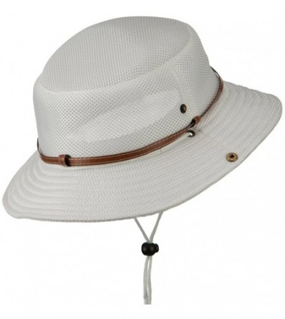 Sun Hats Big Size Deluxe Mesh Bucket Hat (for Big Head) - White - CI127O0QLTJ