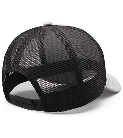 Baseball Caps W900-Trucks Baseball Cap for Men Novel Adjustable Mesh Hat Dad Strapback Hats - Grey - CQ18AHC70X0