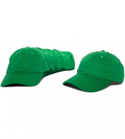 Baseball Caps Baseball Cap Mens Trucker Hat Dad Hats Caps for Women 12 Pack - Kelly Green - CL18IDYYUXD