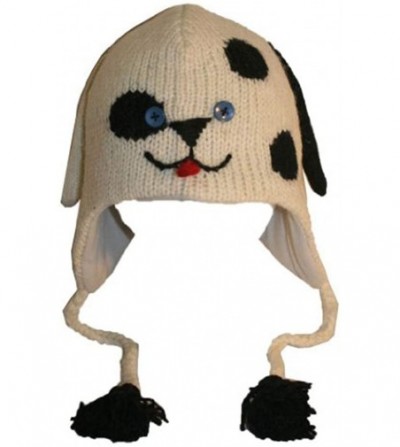 Skullies & Beanies Animal Hat Wool Fleece Lined Trapper Beanie Cap Adult Teenagers - Crazy Dog - C811HNUX4BJ