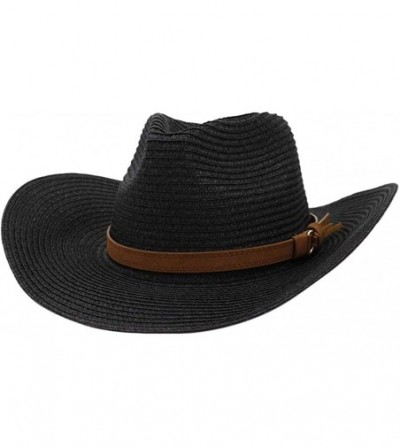 Sun Hats Unisex Sunshade Cap- Summer Outdoor Travel Western Cowboy Hat Casual Solid Mongolian Hat Grassland Visor - CZ18W6NX807