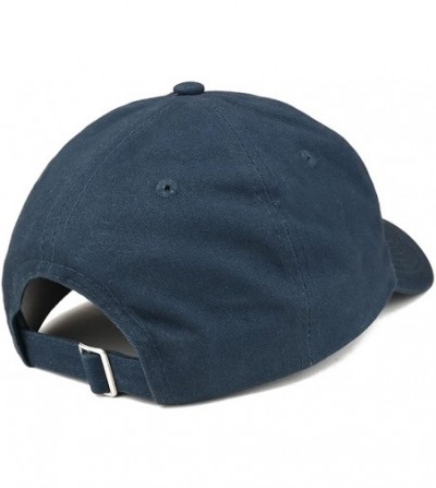 Baseball Caps Crescent Moon Embroidered Soft Low Profile Adjustable Cotton Cap - Navy - CC12O74EBBV
