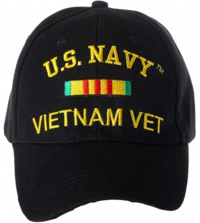 Baseball Caps Officially Licensed Vietnam Veteran Embroidered Adjustable Baseball Cap - US Navy- US Air Force- US Army - C218...