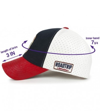 Baseball Caps Route 66 Embroidery Patch Mesh Baseball Cap Premium Limited Edition - Red - CO18SSOE3C0