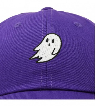 Baseball Caps Ghost Embroidery Dad Hat Baseball Cap Cute Halloween - Purple - CQ18YQKQ67C