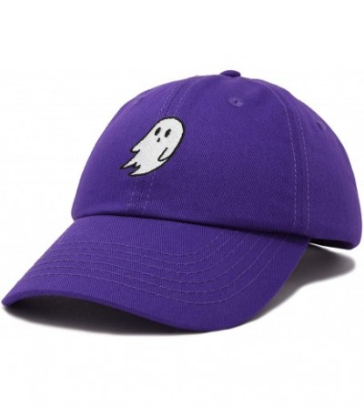 Baseball Caps Ghost Embroidery Dad Hat Baseball Cap Cute Halloween - Purple - CQ18YQKQ67C