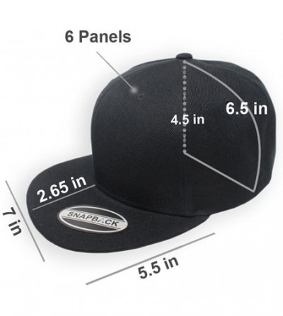 Baseball Caps Blank Adjustable Snapback Cap-Classic Flat Bill Visor Hat Baseball Cap - Red/Red - C018EIAC053