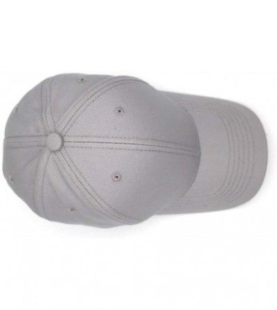 Baseball Caps Plain Cotton Baseball Cap Classic Adjustable Hats for Men Women Unisex Fitted Blank Hat - Gray - C8192E05D0N