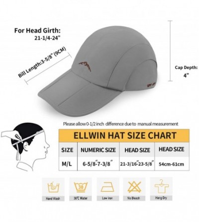 Sun Hats Sport Cap Summer Quick Drying Sun Hat UV Protection Outdoor Cap for Men- Women - Gray/Black - C3187AEQT07