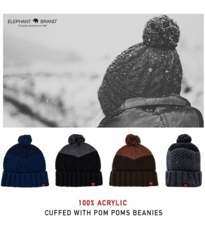Skullies & Beanies Beanie - Cold Weather Beanie- Fashion Beanie One Size Stretchy Fit Acrylic- Cozy Beanies - CW183R4NH62