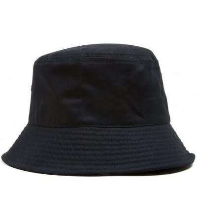 Baseball Caps Blank Cotton Bucket Hat - Navy - C411Y939NIL